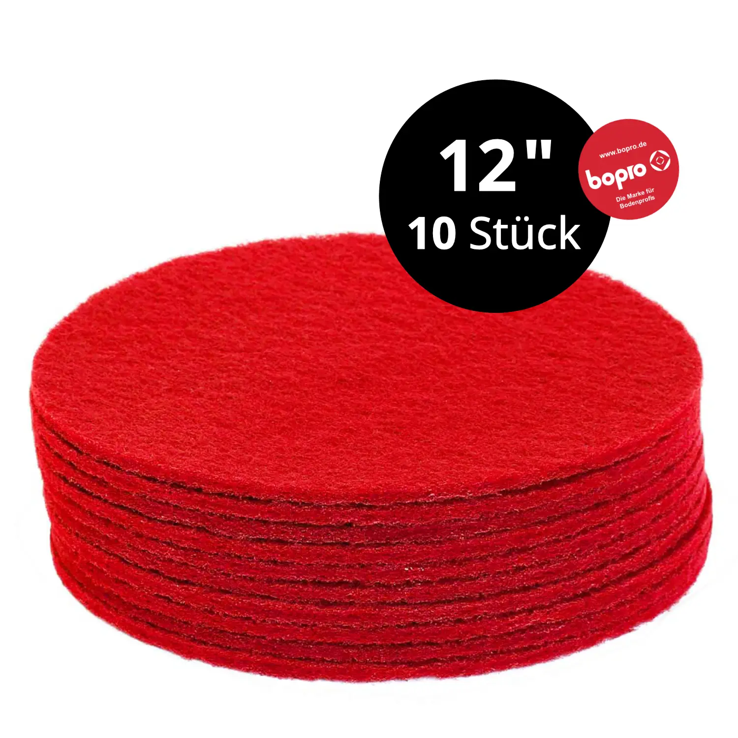 Rotes Normal-Reinigungspad 12 Zoll 10 Stk