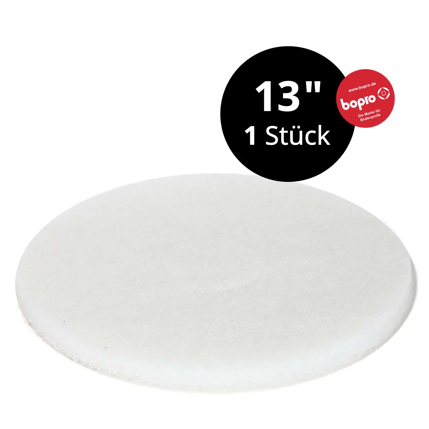 Weißes Super-Polierpad, 13 Zoll, 5 Stk