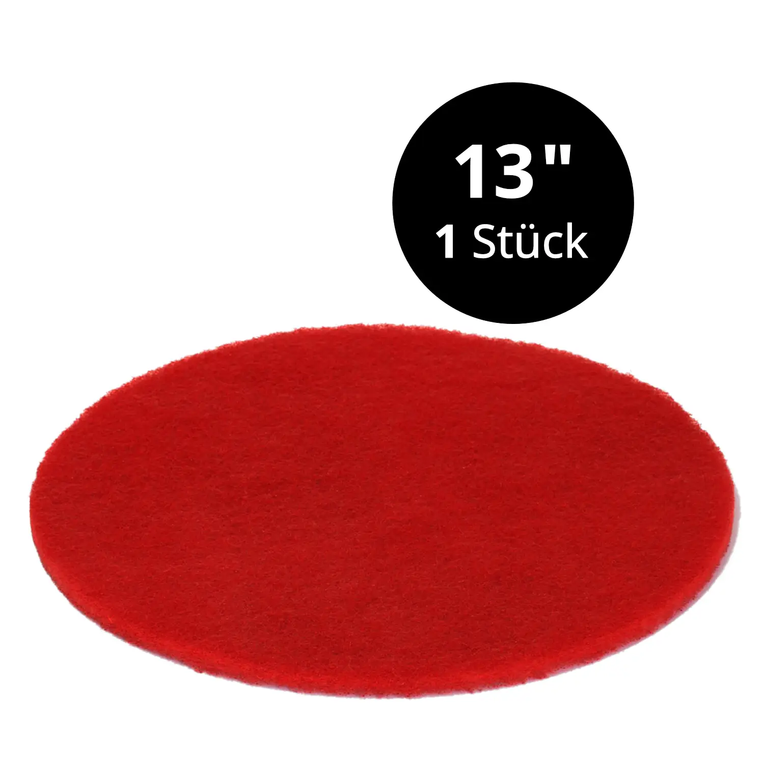 Rotes Normal-Reinigungspad 13 Zoll 1 Stk