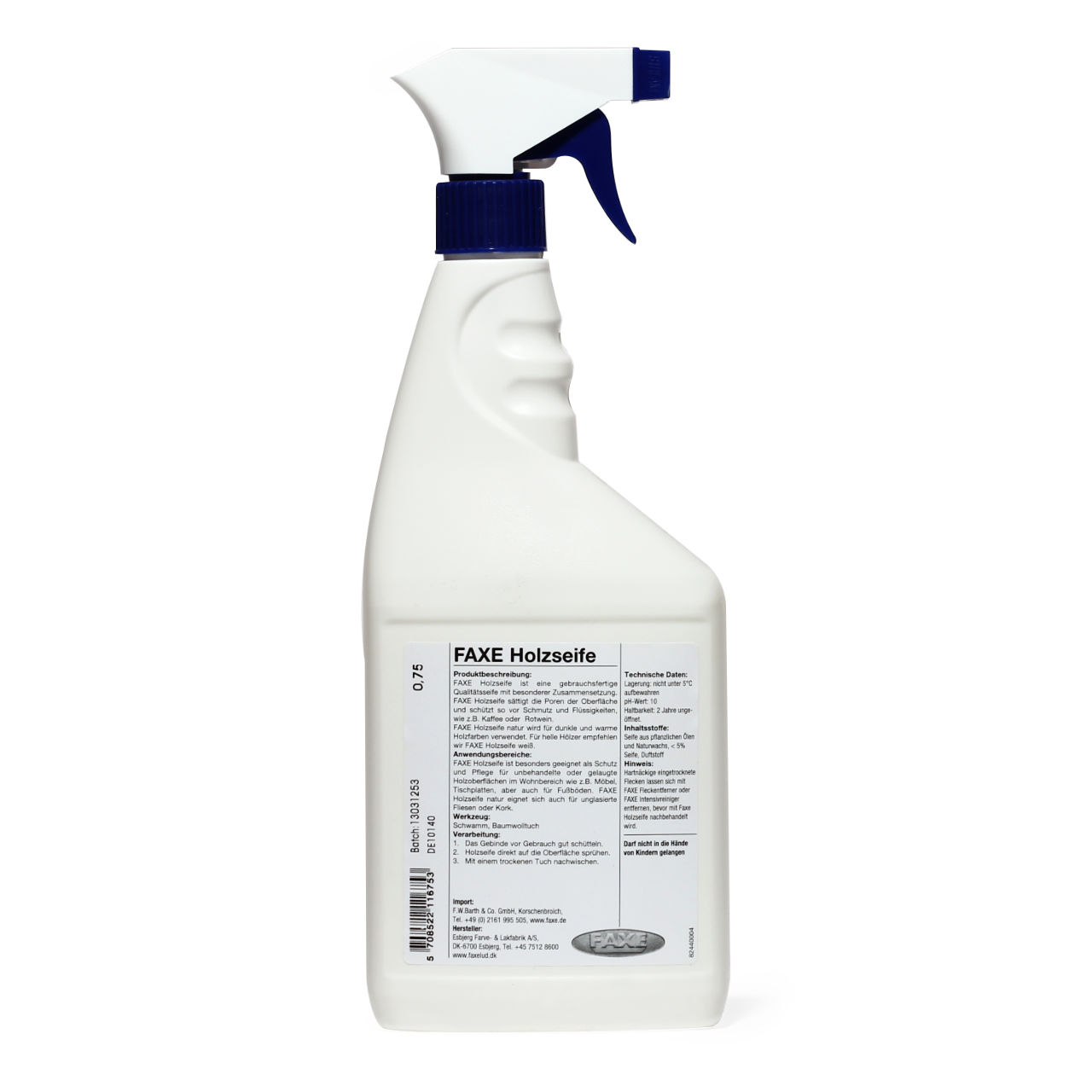 Holzseife Weiß 0,75 l Sprühflasche