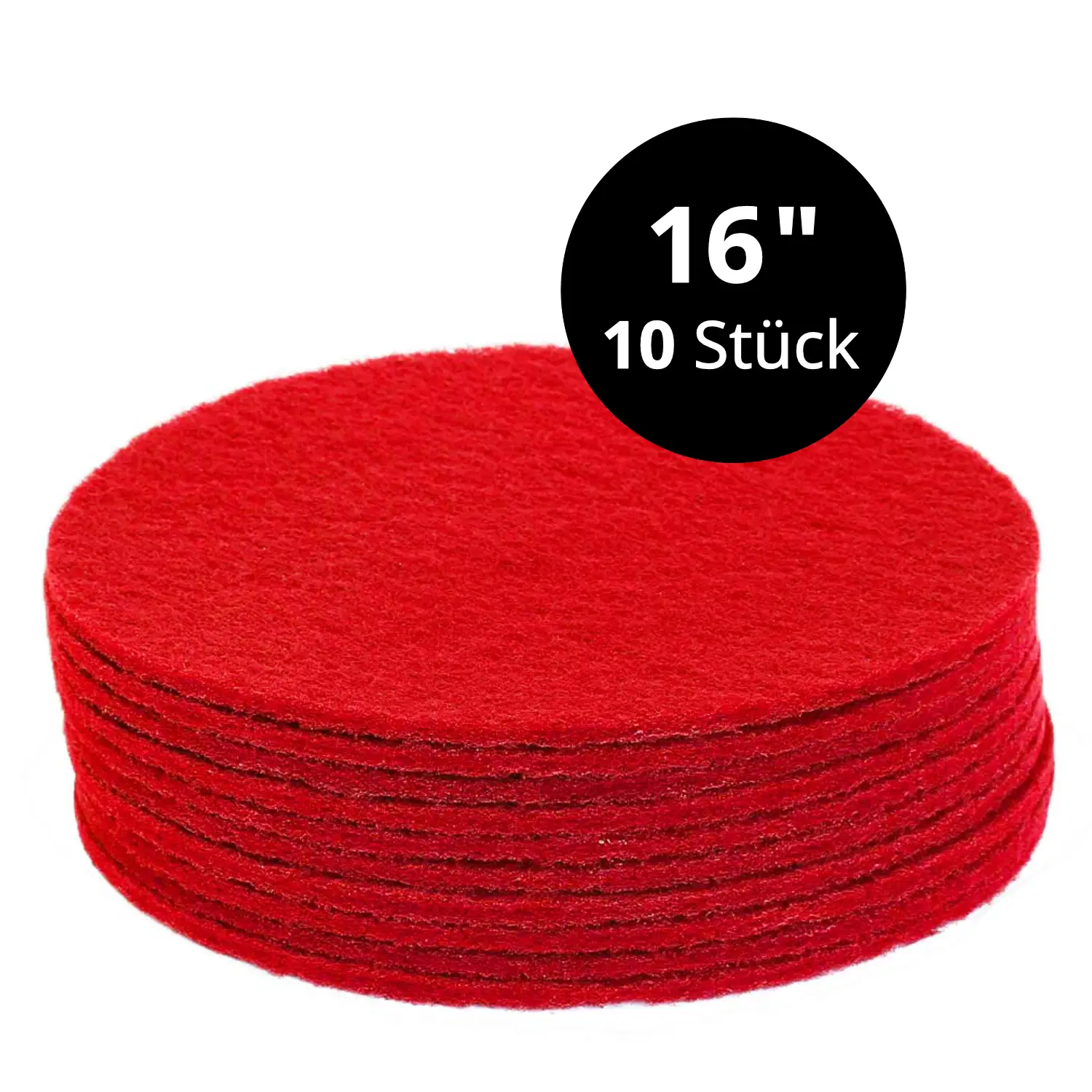 Rotes Normal-Reinigungspad 16 Zoll 10 Stk