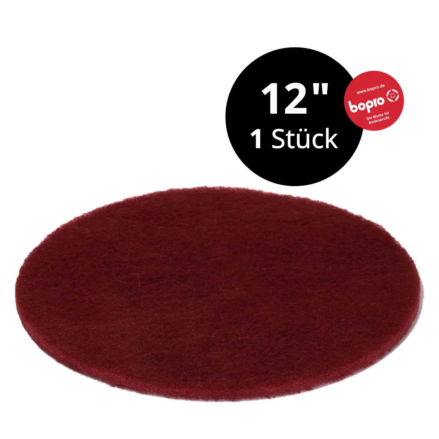 Schwedenrotes Normal-Schleifpad 12 Zoll, 1 Stk