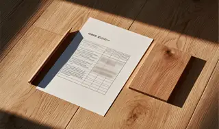 Dokumente und Ordner zur FAXE Pflegematrix auf Holzboden