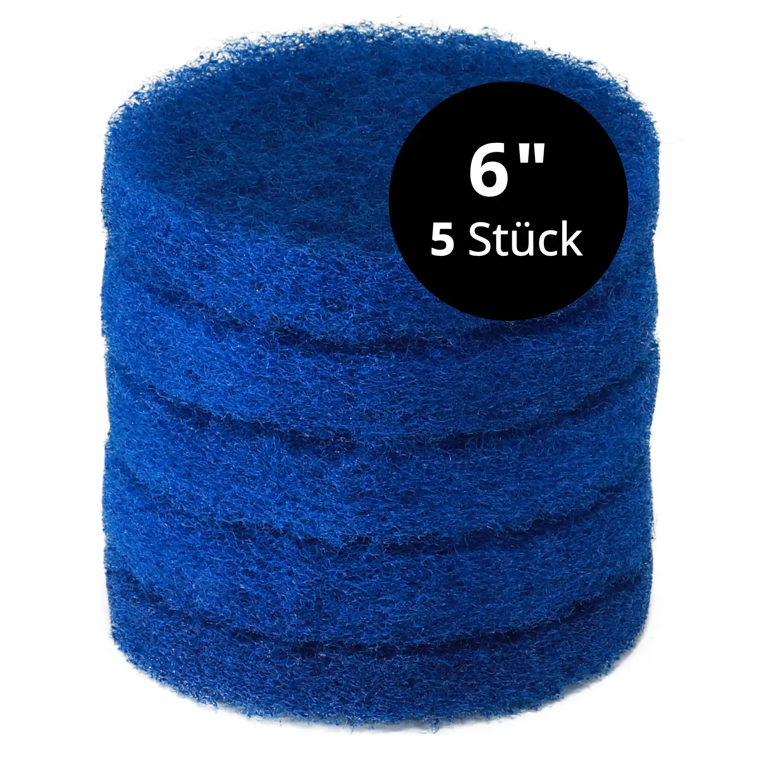 Blaues Super-Reinigungspad 6 Zoll 5 Stk