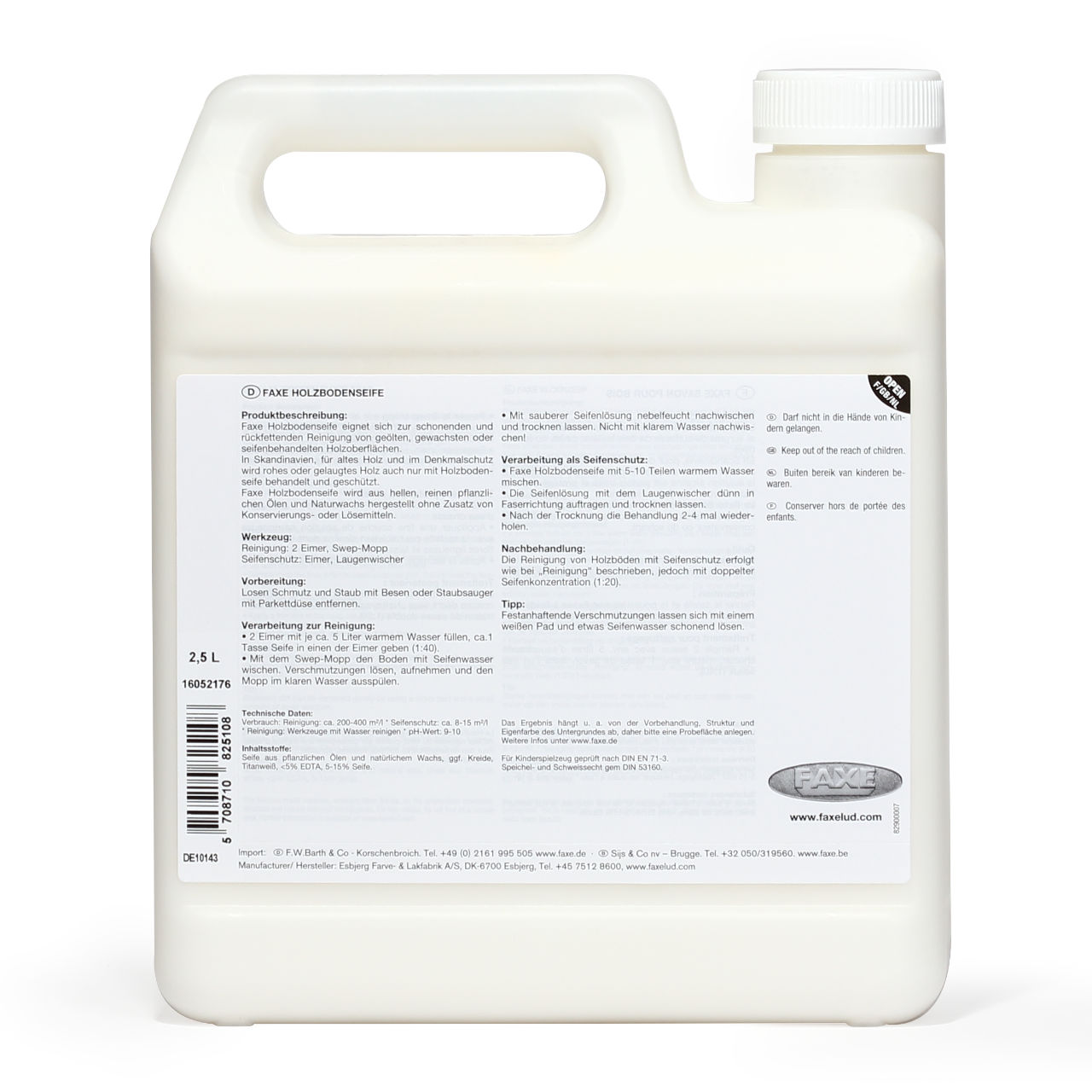 Holzbodenseife Weiß 2,5 l
