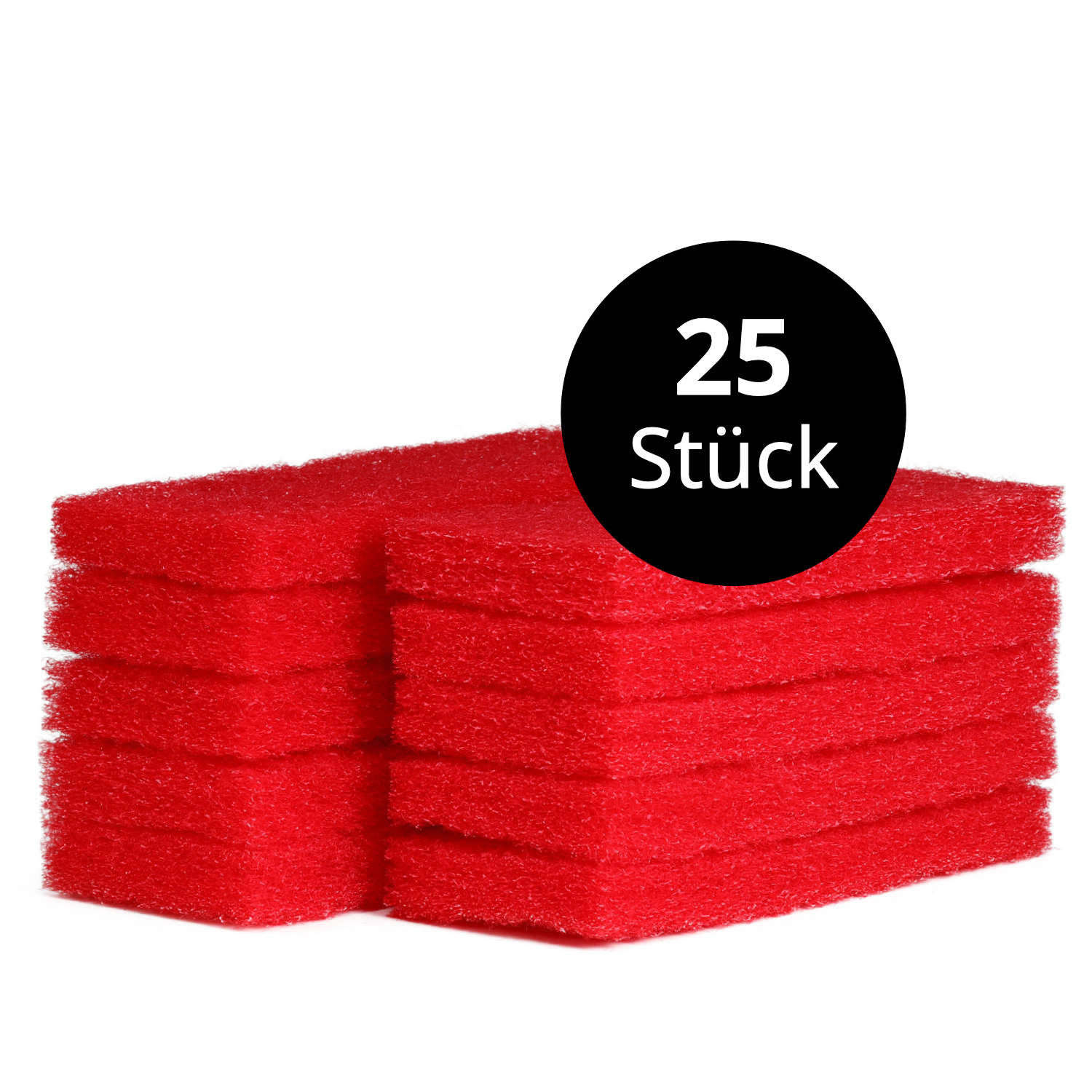 Rotes Super-Reinigungspad groß 25 Stk