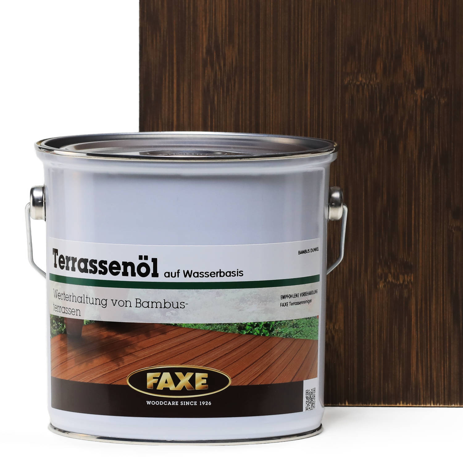 Terrassenöl auf Wasserbasis Bambus dunkel 2,5 l