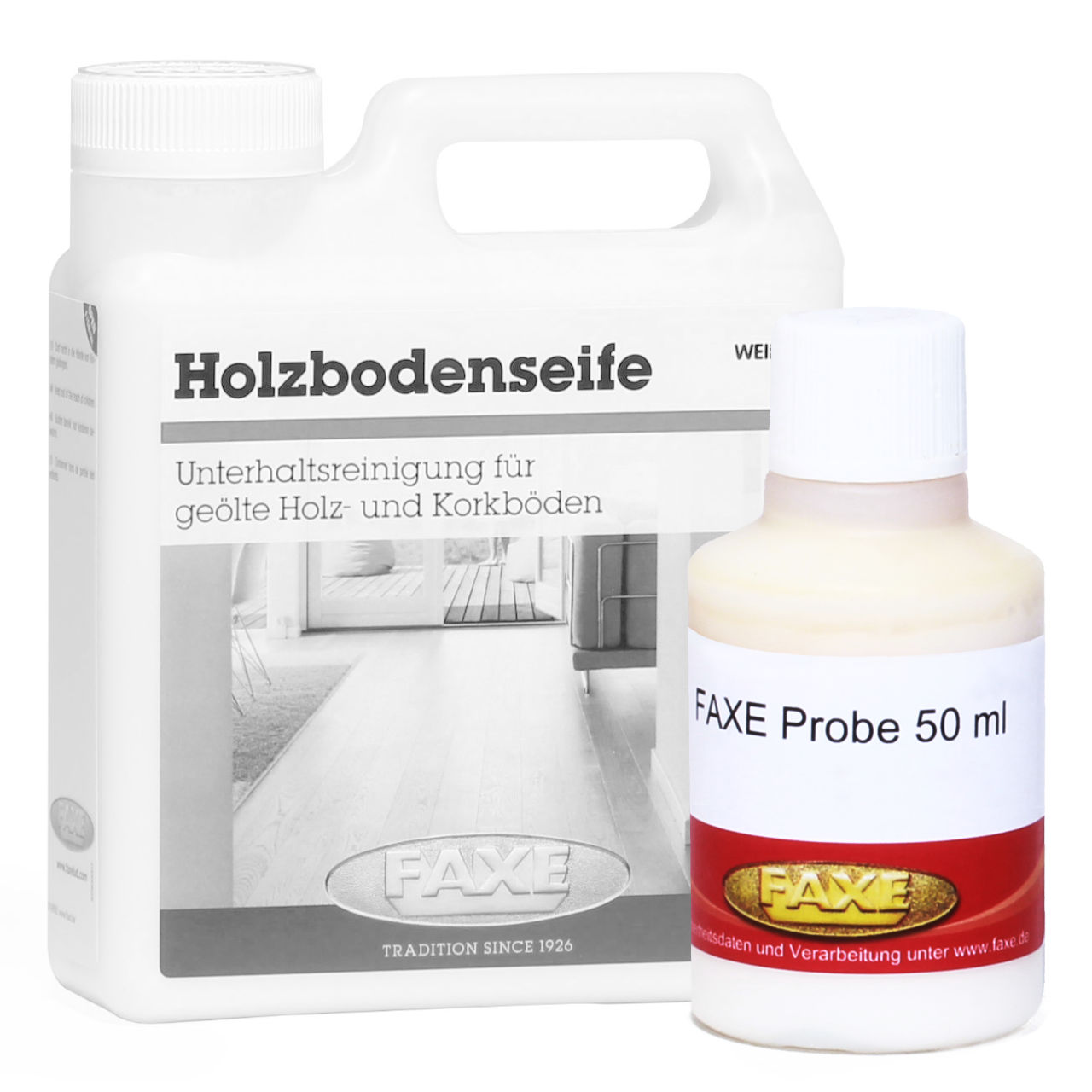 Holzbodenseife Weiß 50 ml Probe