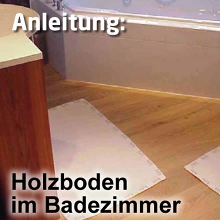 Geölter Boden im Badezimmer