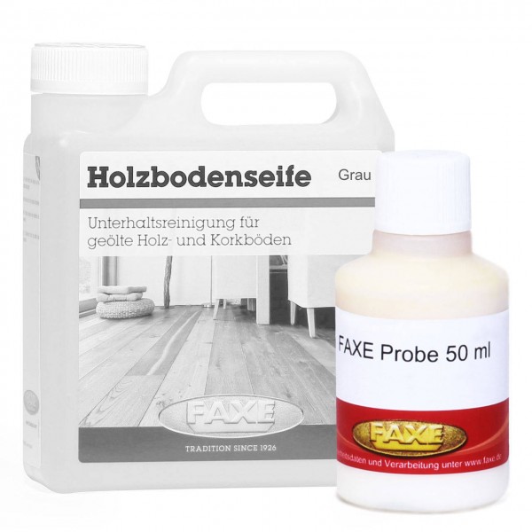 Holzbodenseife grau 50 ml - Probe