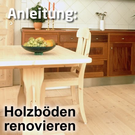 Renovierung von hellen, geölten Böden