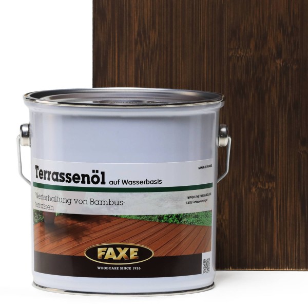 Terrassenöl auf Wasserbasis Bambus dunkel 2,5 Liter