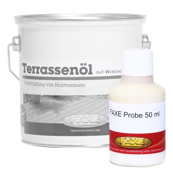 Terrassenöl auf Wasserbasis Bambus (dunkel) 50 ml Probe