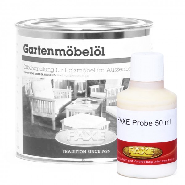 Gartenmöbelöl Farbton Natur - 50 ml Probe